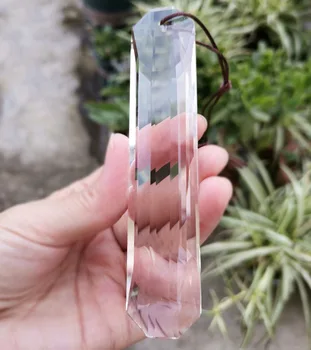1 adet 120mm Kristal Suncatcher Temizle Altıgen Asılı Avize Prizma Kolye Ev Bahçe Düğün Dekorasyon Heykelcik DIY Zanaat