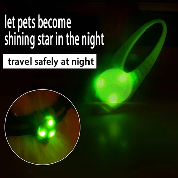 1 Adet Pet LED Silikon Kolye Güvenlik Yanıp Sönen Glow İşık Yanıp Sönen Led Yaka Aydınlık Kolye Pet Köpek Kolye