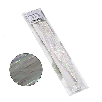 1 Paket Flaş Gliss Tellerinin Taklit Balık Cilt Glitter Şeritler İpek Fly Bağlama Malzemesi DIY Flashabou Sinekler Balıkçılık Cazibesi