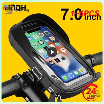 1 ~ 5 ADET İnç Dokunmatik Ekran Bisiklet Çantaları, MTB Bisiklet Bisiklet ara çerçeve Çantası, Bisiklet Gidon Cep Cep Telefonu Çantası Kılıf Tutucu