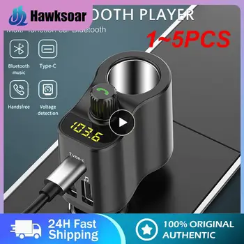 1 ~ 5 ADET JaJaBor FM Verici Bluetooth 5.0 Araç Kiti Handsfree Araç Müzik Çalar Çakmak Soket Splitter Çift USB Araba