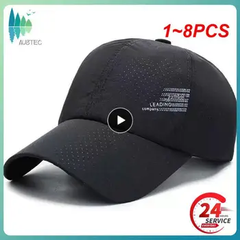 1 ~ 8 ADET Yeni Çabuk kuruyan kadın erkek Golf balıkçı şapkası Yaz Açık güneş şapkası Ayarlanabilir Unisex beyzbol şapkası