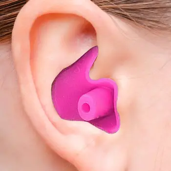 1 Çift Su Geçirmez Yumuşak Kulaklıklar Silikon Taşınabilir Kulak Tıkacı Yüzme Aksesuarları Dayanıklı Kulaklıklar Klasik Narin Doku