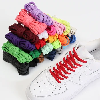 1 Çift Yuvarlak Klasik Ayakkabı Bağı Düz rahat ayakkabılar Elastik Bağcıkları Sneakers İçin 70/100/120/140/160CM 23 Renk Aksesuarları Ayakkabı