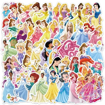 10/30/50 adet Disney Karikatür Prenses Anime Graffiti Çıkartmalar Dekorasyon Dizüstü Dizüstü Günlüğü Telefon Kırtasiye Sticker Çocuk Oyuncakları