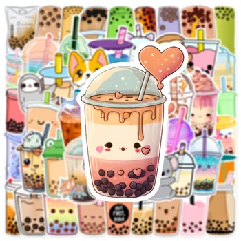 10/30/50 adet Karikatür Anime Süt Çay Çıkartmalar Sanat Graffiti Çıkartması Günlüğü Bagaj Dizüstü Su Şişesi Kawaii Sticker Çocuklar Kızlar için