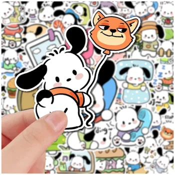 10/30/56 adet Sevimli Anime Pochacco Karikatür Estetik Çıkartmalar Dizüstü Dizüstü Telefon Günlüğü Bagaj Araba dekorasyon çıkartması Çocuk Oyuncakları