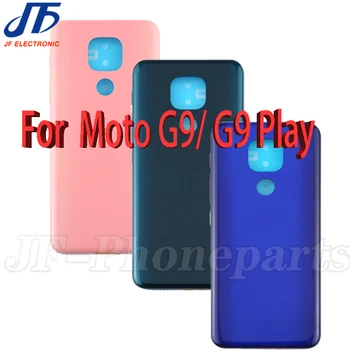 10 Adet / grup Arka Panel Pil Kapağı Motorola Moto G9 Oyun Güç Artı Yedek Arka Konut Şasi Kapı Kasa Vücut