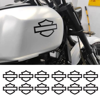 10 ADET LOGO Tankı Çıkartması Motor Yağı Kapağı Motosiklet Yansıtıcı Sticker YAMAHA Tmax Honda HRC Suzuki Kawasaki Ninja Vespa Harley