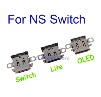10 adet Orijinal Yeni şarj portu Soket Tipi C USB Konektörü Değiştirme Nintendo Anahtarı / Lite / Oled NS Konsolu