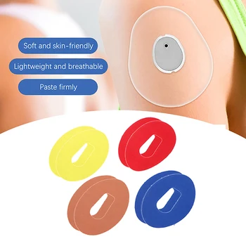 10 Adet Su Geçirmez Yapıştırıcı Sensörü Yama Şekeri Ölçüm Sensörü Sabitleme Sticker Uzun Ömürlü Kan Şekeri İzleme Kas Yama