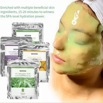 100g Yüz maske tozu Jöle Soyulabilir Nemlendirici 24K Altın Kollajen Kırışıklık Karşıtı Anti-Aging Hyaluronik Asit Güzellik Sağlık