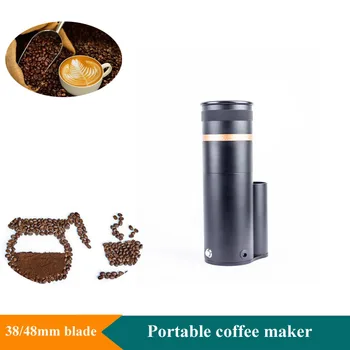 110-220v 38/48mm Çapak Elektrikli Kahve Değirmeni Cafe Otomatik Kahve Çekirdekleri Değirmeni Çapak Ev Seyahat İçin Taşınabilir Espresso