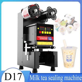 110V / 220V Bardak Yapıştırma Makinesi Kabarcık çay makinesi Bardak Mühürleyen Kahve / Süt Çay / Soya süt kupası 9.5 / 9cm boba çayı Makinesi