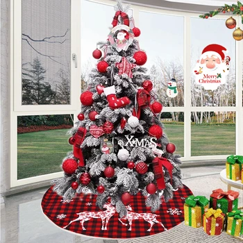 119CM Noel Ağacı Etek Yumuşak Kumaş Noel Ağacı Alt Dekor Mat Ev Noel Ağacı Yeni Yıl Dekor Noel Önlük Süsleme