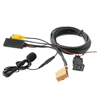 12V MMI 2G araba Bluetooth AUX kablosu adaptörü Müzik ses mikrofon için Q7 A6 A8 2006-2008 J523