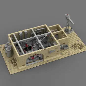 1673 ADET MOC Uzay Savaşı Tatooine Mos Eisley Tamir Garaj Modeli Yapı Taşları Teknoloji Tuğla Montaj Oyuncaklar Tatil Hediyeler