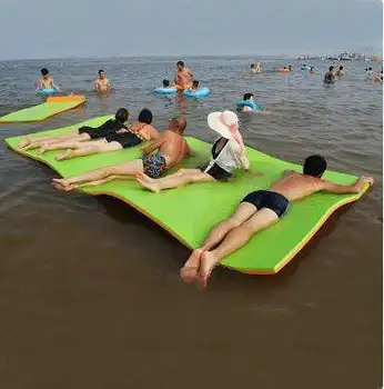 180CM Yüzme Havuzu Yüzen Yatak Yaz Eğlenceli Oyuncak Su Battaniye Mat Yatak Yırtılmaya Dayanıklı Köpük Açık Yüzen Su Pedi