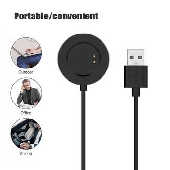 1m şarj adaptörü Aksesuarları 5V USB şarj kablosu Dock Değiştirme akıllı saat Parçaları Realme için Watch3 Pro