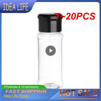 1~20 ADET 100 mlseasoning Shaker Şişeleri Plastik Mutfak Baharat Depolama Çeşni Kavanoz Tuz Biber Kutuları Mutfak Gadget Araçları