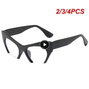 2/3/4 ADET Ağırlığı Yaklaşık 32G Moda Moda Görünüm Yarım Çerçeve Yüksek Kaliteli Malzeme Anti Uv Tasarım Düz Gözlük Çerçevesi