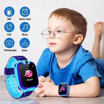 2 / 4G Çocuklar akıllı saat İki Yönlü Arama Sos Konumlandırma Kamera Ses SmartWatch LBS İzleme El Feneri Su Geçirmez Çocuklar SmartWatch