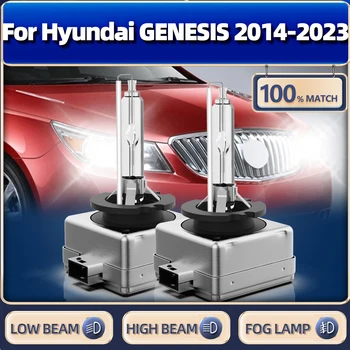 2 Adet 35W Xenon Araba Ampul 12V 6000K Araba Far 20000LM Xenon Lambalar Hyundai GENESİS 2014-2018 İçin 2019 2020 2021 2022 2023