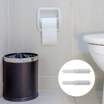 2 Adet Karton Merkezi Mil Otel Kağıt Tutucu Rulo Beyaz Tuvalet Standı paslanmaz çelik tuvalet kağıdı tutucusu Doku Silindirleri