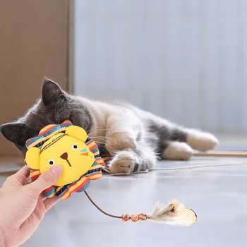 2 Adet Kedi Oyuncak Yavru Oyuncaklar Kapalı Kediler İçin Isırmaya Dayanıklı Sevimli Güzel Peluş İnteraktif