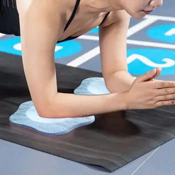 2 adet / çift Yoga Diz Pedleri Kalın kaymaz Tasarım Yoga Dirsek Yastıkları Ergonomik Kullanımlık Diz Çökmüş Destek Pedleri Yoga Malzemeleri