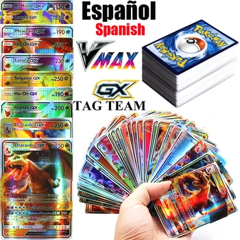 2022 Yeni İspanyolca Pokemon Kartları Varış Vstar EX Etiketi Takımı VMAX Holografik oyun kartı Oyunu Castellano Espaol çocuk oyuncağı