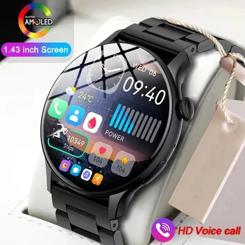 2023 Smartwatch Erkekler AMOLED 466 * 466 HD Ekran Her Zaman Ekranda Bluetooth Çağrı akıllı saat Kadın IP68 Su Geçirmez Spor Saatler
