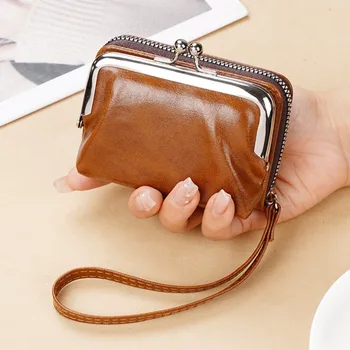 2023 Yeni Moda kadın Cüzdan Bilek Kayışı Kısa bozuk para cüzdanı Trend Para Klip Çanta Kadın Zarif Çok Fonksiyonlu kart çantası