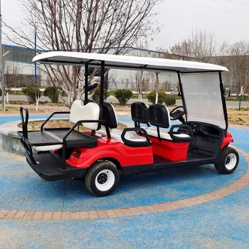 2023 Yeni Model 4 6 Koltuk 72V 5kw Lityum Pil Elektrikli Kaldırma Off Road golf arabası Koltuk Katlanır Geri