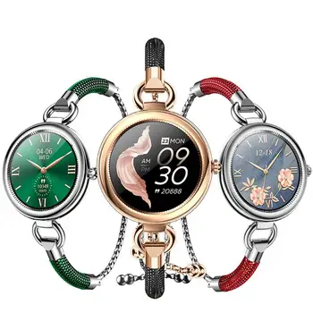 2023 YENİ Moda Kaliteli kadın GT01 akıllı saat Kadın Kan Basıncı Oksijen Kalp Hızı Sedanter Hatırlatma IP67 Smartwatch hediye