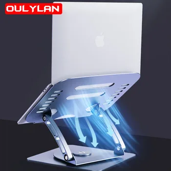 2023New Alüminyum Alaşımlı laptop standı 360 ° Dönebilen Dizüstü Tutucu Kaldırılabilir Standı ile Uyumlu Dizüstü Braketi Tablet bilgisayar