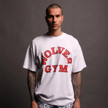 23ss Yaz Darc spor tişört Artı Boyutu Mektup Baskı Yüksek Kaliteli Pamuk Spor erkek giyim Kısa Kollu Üst T-shirt