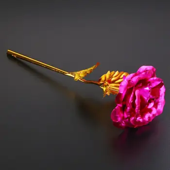 24k Altın Daldırma Gül Çiçek yapay çiçekler Ebedi Gül Standı ile Sonsuza Kadar Aşk Kutusu Doğum Günü Sevgililer Günü Hediyesi kızlar için