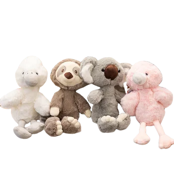 25 cm Koala / Tembellik / Beyaz Güvercin peluş oyuncak Süper Yumuşak Sevimli bebek Flamingo Ev Dekor Eşlik Yüksek Kaliteli Doğum Günü Noel Hediyesi Çocuk İçin