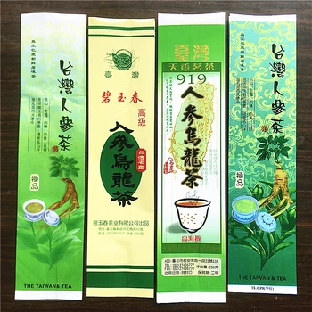 250g Çin Ginseng çay seti vakumlu plastik poşetler Tayvan Ginseng Oolong Çay Sıkıştırma Paketleme Çantası