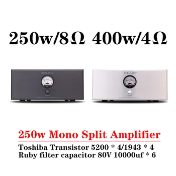 250w Mono Bölünmüş güç amplifikatörü Yüksek Güç Toshiba Transistör Düşük Bozulma Desteği RCA XLR Girişi Vu Metre HİFİ Amplifikatör Ses