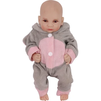 28 CM Mini Bebek Reborn Bebekler Uyku Yenidoğan Vinil Silikon Bebekler Bebek Reborn Boyalı Gerçekçi Gerçek Çocuk Bebek Gibi Canlı Çocuk