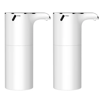 2X450ML Sabunluk Otomatik Fotoselli El Sabunu USB Şarj Edilebilir köpük sabun sabunluğu Banyo Otel Tuvalet