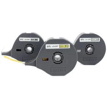 3 ADET 6 9 12mm Etiket Bantları Kaset Beyaz Sarı Gümüş Çıkartmalar BİOVİN Tüp Yazıcı kablo KİMLİĞİ Yazıcı S710e, S650, S690, S700e
