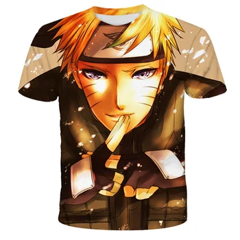 3D Baskı erkek T-shirt 2023 Yeni Japon Na Anime rutoes çocuk Moda Streetwear Harajuku erkek / kız tee Üst t-shirt