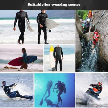 3mm Sörf Dalış Dalış dalış elbisesi Kadın Erkek Tek Parça Uzun Kollu Wetsuit