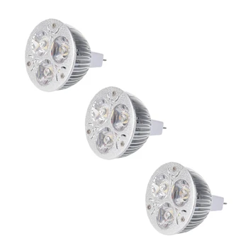3X3 W 12-24 V MR16 Sıcak Beyaz 3 led ışık Spot lamba ampulü Sadece