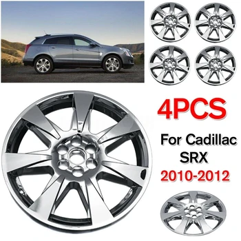 4 Adet 20 İnç Araba Krom jant kapağı Hub Caps Jant Kapakları Cadillac SRX 2010-2012 İçin