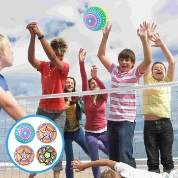 4 Adet Plaj Topları Çocuklar İçin Plaj Topu Şişme Topları Oyuncak Floresan Pvc Havuz Partisi