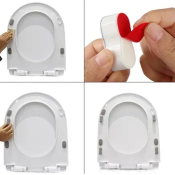 4 adet Tuvalet Koltuk Tampon Koruma Pedleri Tuvalet Kapağı Aksesuarları Koltuk Minderi Lastik Pedi Banyo Yedek Tamponlar Tamponlar